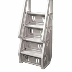 In Step 46 in. to 60 in. Ladder for Above Ground Swimming Pool in Taupe by The Vinyl Works -Pool Supplies Sales Store the vinyl works pool ladders in24 t 4f 1000