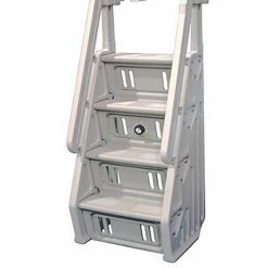 Deluxe 24 in. Adjustable In Step Ladder for Above Ground Pool in White by The Vinyl Works 9 Deluxe 24 in. Adjustable In Step Ladder for Above Ground Pool in White by The Vinyl Works -Pool Supplies Sales Store the vinyl works pool ladders in24 w 1f 1000