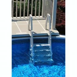 Deluxe 24 in. Adjustable In Step Ladder for Above Ground Pool in White by The Vinyl Works 7 Deluxe 24 in. Adjustable In Step Ladder for Above Ground Pool in White by The Vinyl Works -Pool Supplies Sales Store the vinyl works pool ladders in24 w c3 1000