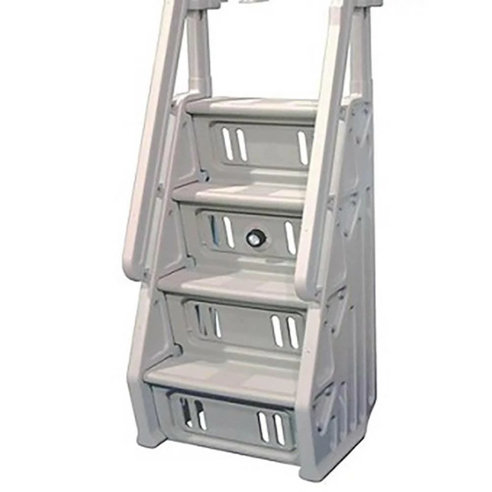 Deluxe 32 in. In Step 46 in. to 60 in. Ladder for Above Ground Swimming Pool in Tan by The Vinyl Works 5 Deluxe 32 in. In Step 46 in. to 60 in. Ladder for Above Ground Swimming Pool in Tan by The Vinyl Works - Image 3