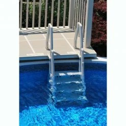 Deluxe 32 in. In Step 46 in. to 60 in. Ladder for Above Ground Swimming Pool in Tan by The Vinyl Works 7 Deluxe 32 in. In Step 46 in. to 60 in. Ladder for Above Ground Swimming Pool in Tan by The Vinyl Works -Pool Supplies Sales Store the vinyl works pool ladders in32 t c3 1000