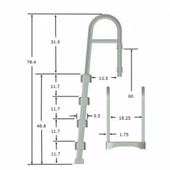 Snap-Lock Deck Ladder for Above Ground Pool - Gray by The Vinyl Works 7 Snap-Lock Deck Ladder for Above Ground Pool - Gray by The Vinyl Works -Pool Supplies Sales Store the vinyl works pool ladders ne9877 4f 1000