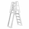 Premium A-Frame Above Ground Pool Ladder - White by The Vinyl Works -Pool Supplies Sales Store the vinyl works pool ladders ne9880 64 1000