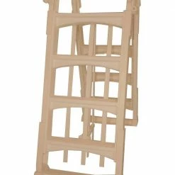 Frame Ladder for Above Ground Pool with Slide Lock Barrier in Taupe by The Vinyl Works -Pool Supplies Sales Store the vinyl works pool ladders sla t 4f 1000