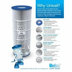 7 in. Dia 106 sq. ft. Pool Replacement Filter Cartridge (4-Pack) by Unicel -Pool Supplies Sales Store unicel cartridge pool filters 4 x c7488 4f 1000