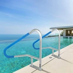 55 in. x 32 in. Pool Railing Stainless Steel Silver Rustproof Pool Handrail Pool Rail for Above Ground Pool by VEVOR -Pool Supplies Sales Store vevor pool ladders bxgycfs4w55x32yc1v0 31 1000
