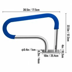 Pool Handrail 32 in. x 22.5 in. Swimming Pool Stair Rail 304 Stainless Steel Stair Pool Hand Rail for Above Ground Pool by VEVOR -Pool Supplies Sales Store vevor pool ladders dwswycyc32x238jsfv0 76 1000