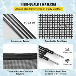 4 ft.x 2.5 ft. Pool Fence Gate Powder Coated Aluminum Pipe Pool Safety Fence Gate Kit for In ground Pools in Black by VEVOR -Pool Supplies Sales Store vevor pool safety equipment slycwl4x2 5ftm001v0 4f 1000