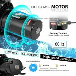 2.0 HP 6800 GPH Single Speed Powerful Above Ground Swimming Pool Pump with Strainer Basket by VIVOHOME -Pool Supplies Sales Store vivohome pool pumps x002ber95d 1f 1000