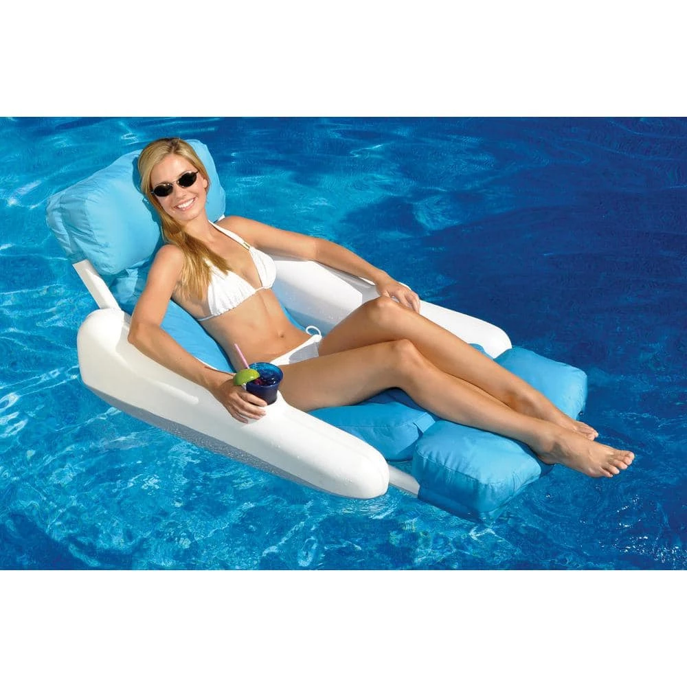 SunSoft Sunchaser Swimming Pool Floating Lounge Chair by Swimline 3 SunSoft Sunchaser Swimming Pool Floating Lounge Chair by Swimline