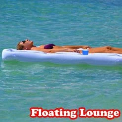 Pool Lounge Beer Pong Inflatable with Social Floating by GoFloats -Pool Supplies Sales Store white gofloats pool floats pl 01 1d 1000