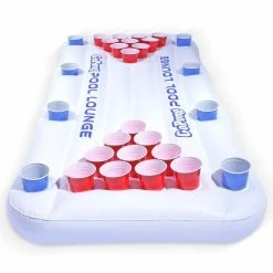 Pool Lounge Beer Pong Inflatable with Social Floating by GoFloats