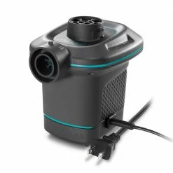 78.5 in. W x 59 in. L White Inflatable Canopy Island Float Lounge Plus AC Electric Air Pump with 3 Nozzles by Intex -Pool Supplies Sales Store white intex pool floats 58292ep 66639e fa 1000