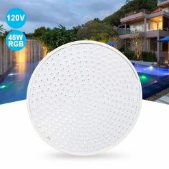 120-Volt 45-Watt RGB Color Changing Pool Light E27 Bulb W/Remote Control by YIYIBYUS -Pool Supplies Sales Store white pool lights hg wmtzxl 1971 1f 1000