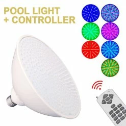 120-Volt 45-Watt RGB Color Changing Pool Light E27 Bulb W/Remote Control by YIYIBYUS -Pool Supplies Sales Store white pool lights hg wmtzxl 1971 4f 1000