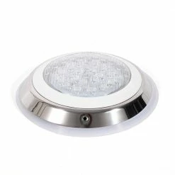 11.8 in. Stainless Steel Swimming Pool Light in White LED Lights RGB 7 Colors With Remote Control by YIYIBYUS