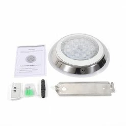 11.8 in. Stainless Steel Swimming Pool Light in White LED Lights RGB 7 Colors With Remote Control by YIYIBYUS -Pool Supplies Sales Store white pool lights hg wmtzxl 967 fa 1000