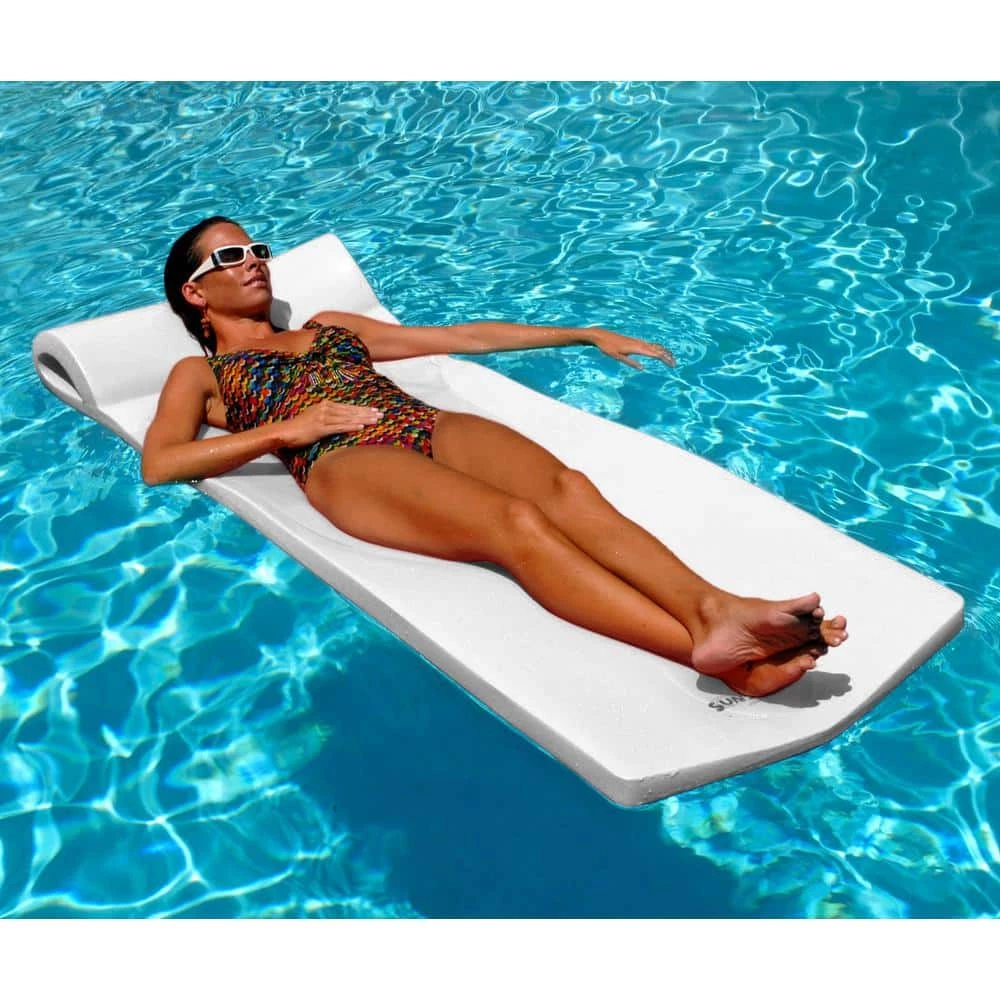XX-Large Foam Mattress White Pool Float by Pool Mate 3 XX-Large Foam Mattress White Pool Float by Pool Mate