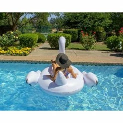 Jumbo Swan Swimming Pool Float by Poolmaster -Pool Supplies Sales Store white poolmaster pool floats 83677 1d 1000