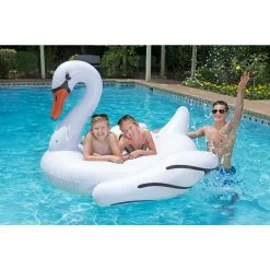 Jumbo Swan Swimming Pool Float by Poolmaster