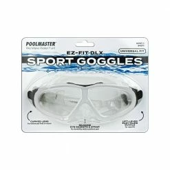 White EZ Fit Deluxe Sport Swim Goggles by Poolmaster -Pool Supplies Sales Store white poolmaster swim gear 94972 fa 1000