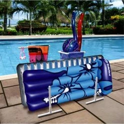 White Plastic Swimming Pool Mesh Bag Toys Poolside Organizer BNIB for Floats by Swimline -Pool Supplies Sales Store white swimline pool floats 8903 66 1000