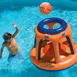 Basketball Hoop Giant Pool Float and Super Hoops Floating Hoop by Swimline -Pool Supplies Sales Store white swimline pool toys 90285 9162 31 1000