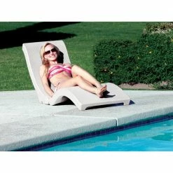 Terra Sol White Sonoma Poolside Lounge by SwimWays -Pool Supplies Sales Store white swimways pool floats 6052210 1f 1000