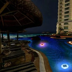 Solar Pool Lights in Multi-Color (2-Pack) by TECHKO 17 Solar Pool Lights in Multi-Color (2-Pack) by TECHKO -Pool Supplies Sales Store white techko pool lights spl 102 1f 1000