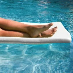 Sunsation 70 in. Thick Foam Raft Lounger Mat Pool Float (2-Pack) by TRC Recreation -Pool Supplies Sales Store white trc recreation pool floats 2 x 8020004 31 1000