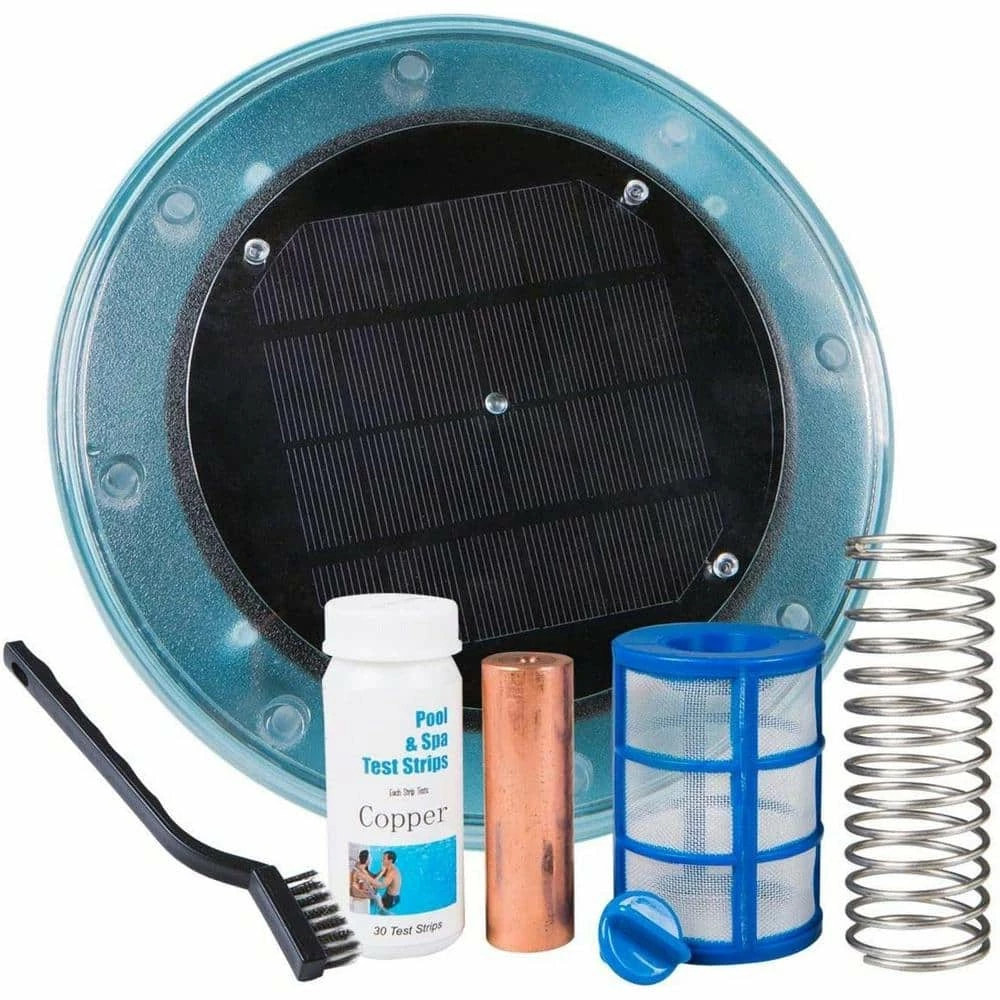 Large Solar-Powered Algaecide Killer Pool Ionizer and Purifier System for 35,000 Gal. In/Above Ground Pools by XtremepowerUS 3 Large Solar-Powered Algaecide Killer Pool Ionizer and Purifier System for 35,000 Gal. In/Above Ground Pools by XtremepowerUS