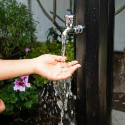 2-Section Solar Heated Poolside Beach Shower with 10 Gal. Water Tank Capacity by XtremepowerUS 15 2-Section Solar Heated Poolside Beach Shower with 10 Gal. Water Tank Capacity by XtremepowerUS -Pool Supplies Sales Store xtremepowerus outdoor showers 75029 44 1000