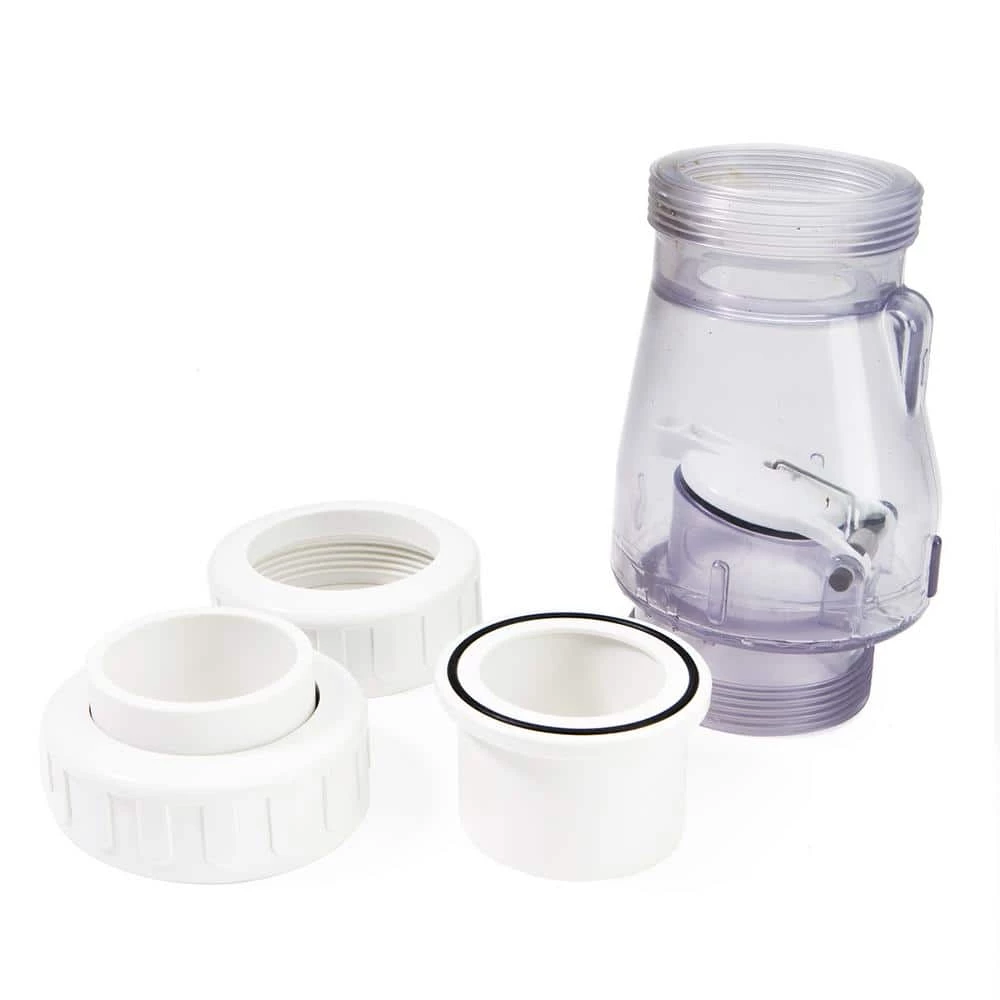 2 in. Swimming Pool and Spa Pump PVC Inline Control Union Clear Check Valve by XtremepowerUS 5 2 in. Swimming Pool and Spa Pump PVC Inline Control Union Clear Check Valve by XtremepowerUS - Image 3