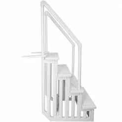 32 in. Plastic Safety Pool Ladder 4-Step Deck Stairs for Above Ground Pools by XtremepowerUS -Pool Supplies Sales Store xtremepowerus pool ladders 75137 h2 66 1000