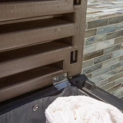 36 in. Brown Universal Resin Spa and Hot Tub Steps with Storage Compartments for Above Ground Pool by XtremepowerUS -Pool Supplies Sales Store xtremepowerus pool ladders 75166 1f 1000