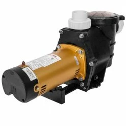 2 HP Self-Priming Dual Speed In-Ground Pool Pump 2 in. NPT with Strainer Basket, 230-Volt 5850 GPH by XtremepowerUS -Pool Supplies Sales Store xtremepowerus pool pumps 75035 h1 1f 1000