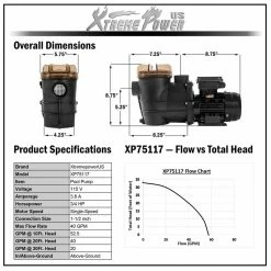 2400 GPH Self Primming Above Ground Swimming Pool Pump with Strainer 1.5 in. NPT by XtremepowerUS 11 2400 GPH Self Primming Above Ground Swimming Pool Pump with Strainer 1.5 in. NPT by XtremepowerUS -Pool Supplies Sales Store xtremepowerus pool pumps 75117 h1 31 1000