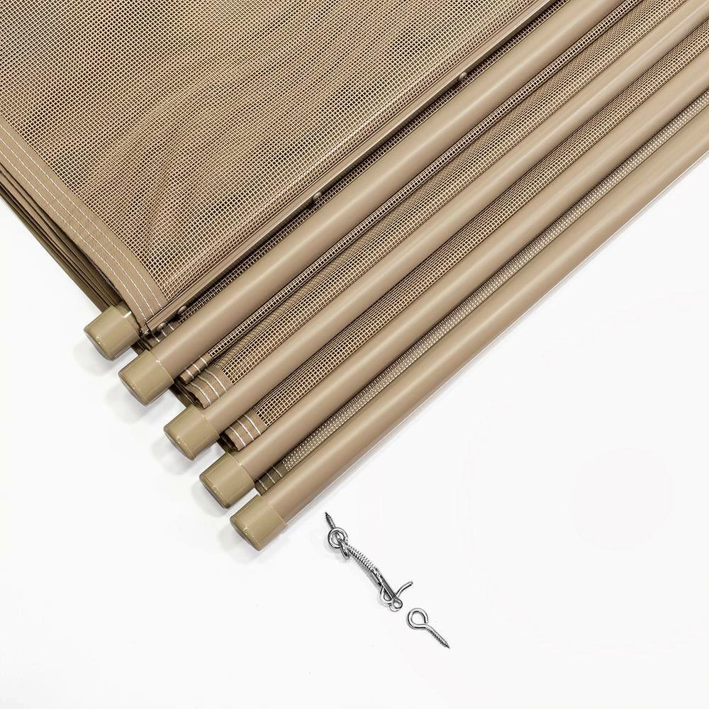 4 ft. x 12 ft. Beige In-Ground Pool Safety Fence Kit by XtremepowerUS 6 4 ft. x 12 ft. Beige In-Ground Pool Safety Fence Kit by XtremepowerUS - Image 4