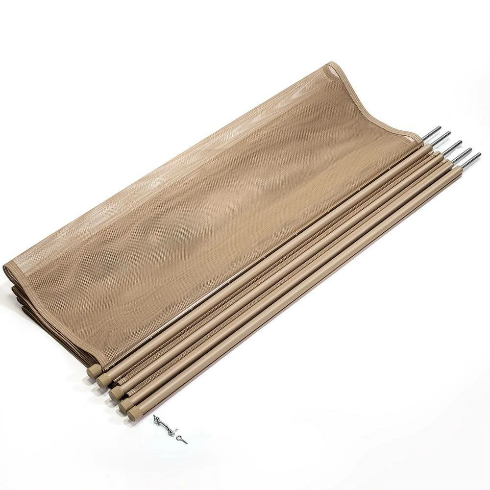 4 ft. x 12 ft. Beige In-Ground Pool Safety Fence Kit by XtremepowerUS 5 4 ft. x 12 ft. Beige In-Ground Pool Safety Fence Kit by XtremepowerUS - Image 3