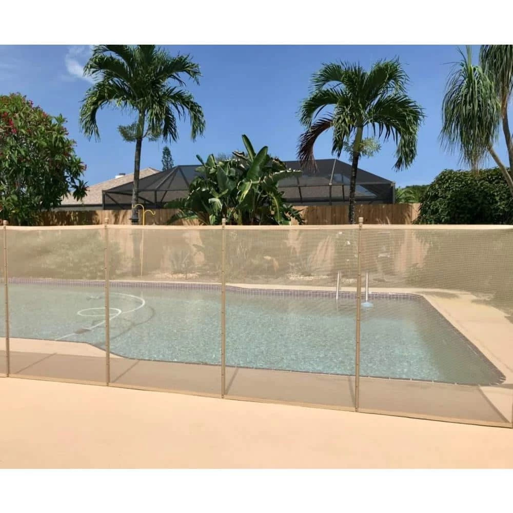 4 ft. x 12 ft. Beige In-Ground Pool Safety Fence Kit by XtremepowerUS 3 4 ft. x 12 ft. Beige In-Ground Pool Safety Fence Kit by XtremepowerUS