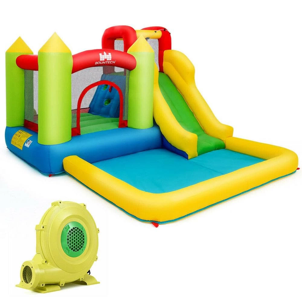 138 in. x 110.5 in. x 75 in. Cloth Yellow Outdoor Inflatable Bounce House Water Slide Climb Bouncer Pool by Gymax 3 138 in. x 110.5 in. x 75 in. Cloth Yellow Outdoor Inflatable Bounce House Water Slide Climb Bouncer Pool by Gymax