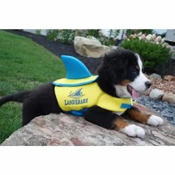 LandShark X-Large Pet Life Vest Swim Gear by Margaritaville -Pool Supplies Sales Store yellow blue margaritaville swim gear 2192816 4f 1000