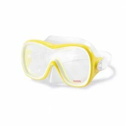 Wave Rider Hypoallergenic Latex Free Mask and Easy Flow Snorkel Swim Set by Intex -Pool Supplies Sales Store yellow intex pool toys 55647e 1f 1000