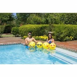 16 inch Expressions Swimming Pool and Beach Ball (4-Pack) by Poolmaster -Pool Supplies Sales Store yellow poolmaster pool toys 81115 1d 1000